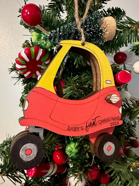 Baby's 1st Christmas Ride On Ornament