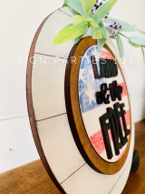 Load image into Gallery viewer, Shiplap Circle Frame Base for interchangeable designs
