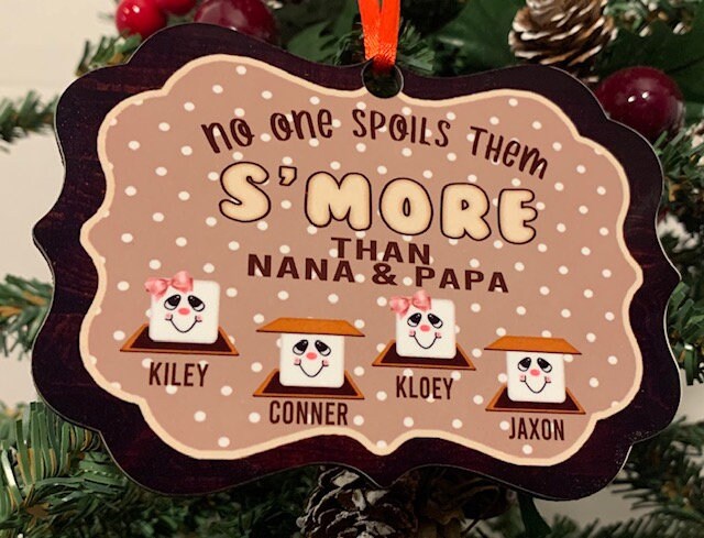 No one spoils them s'more ornament