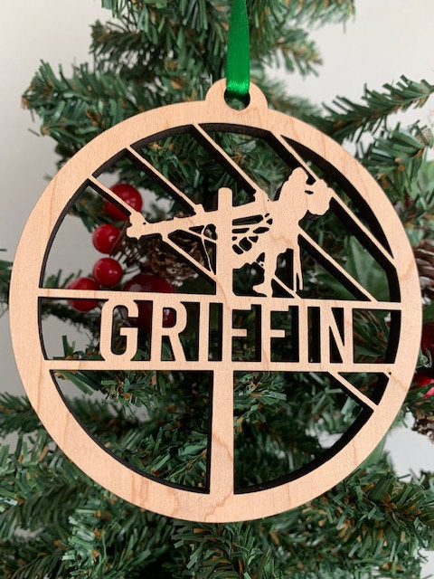 Lineman Ornament Personalized with your Name