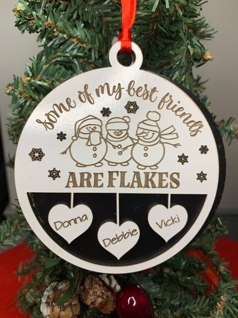 Some of my best friends are flakes Ornament  Snowflakes Best Friends