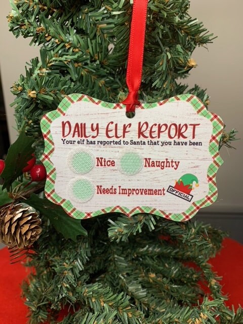 Daily Elf Report Ornament