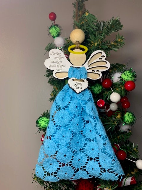 Angel Memorial Ornament Fabric Angel Ornament Clothing angel